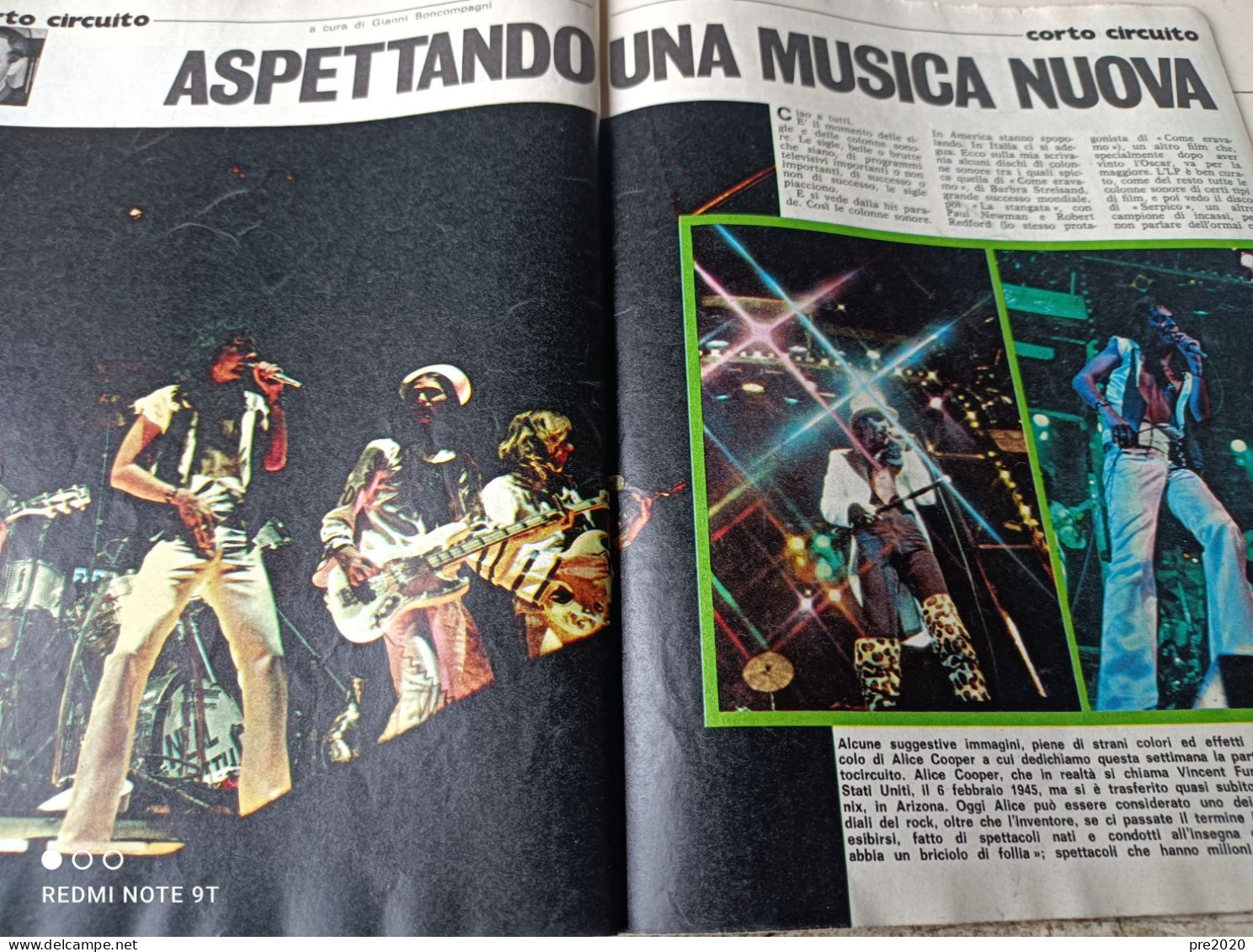 L’INTREPIDO 1974 GIORGIO CHINAGLIA LAZIO CALCIO RAY CHARLES ALICE COOPER - Autres & Non Classés