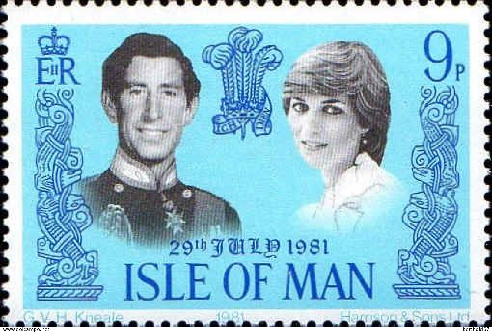 Man Poste N** Yv:189/190 Mariage Du Prince Charles & De Lady Diana (Thème) - Koniklijke Families