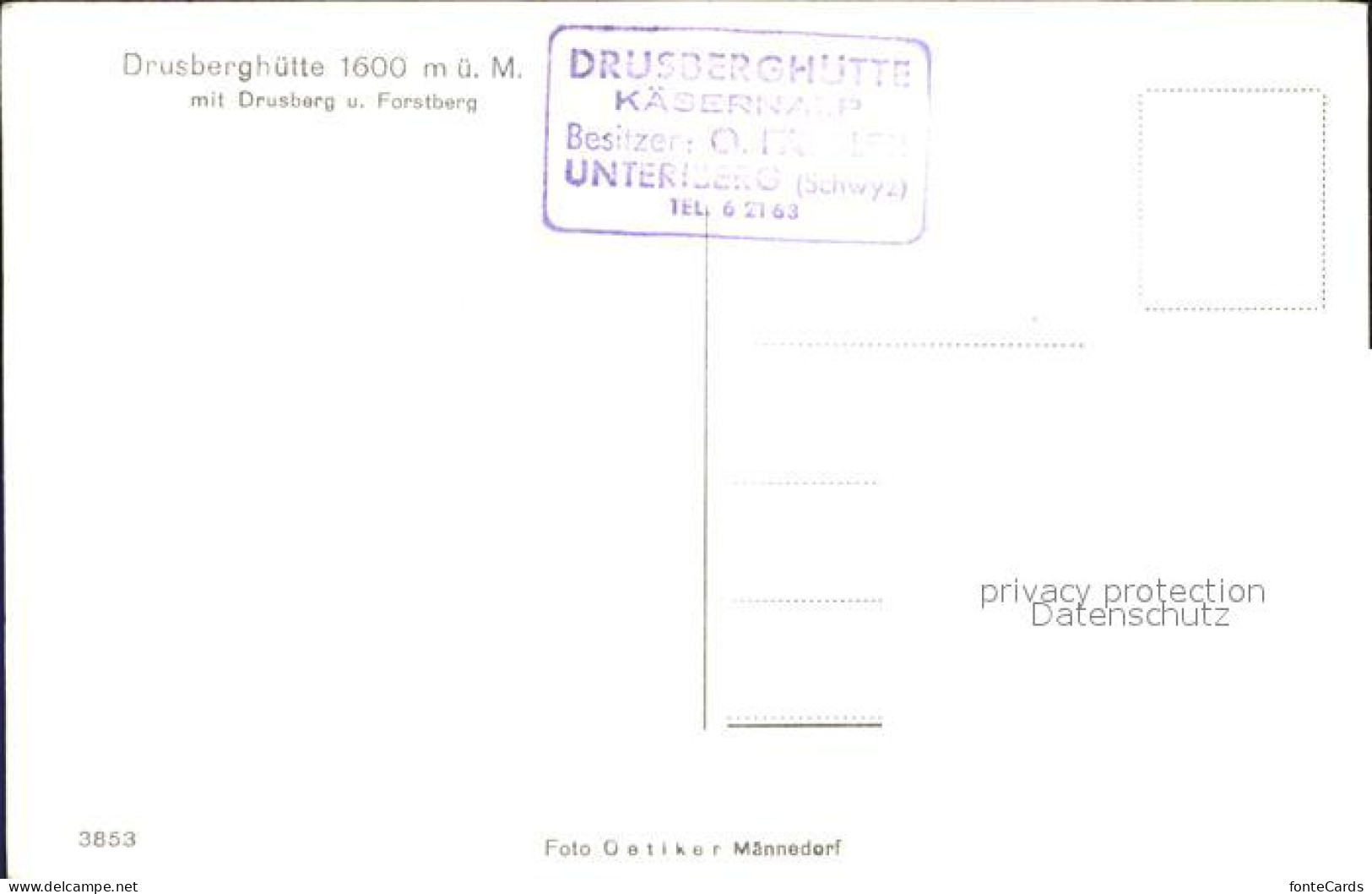 11673867 Unteriberg Drusberghuette Mit Drusberg Forstberg Unteriberg - Other & Unclassified