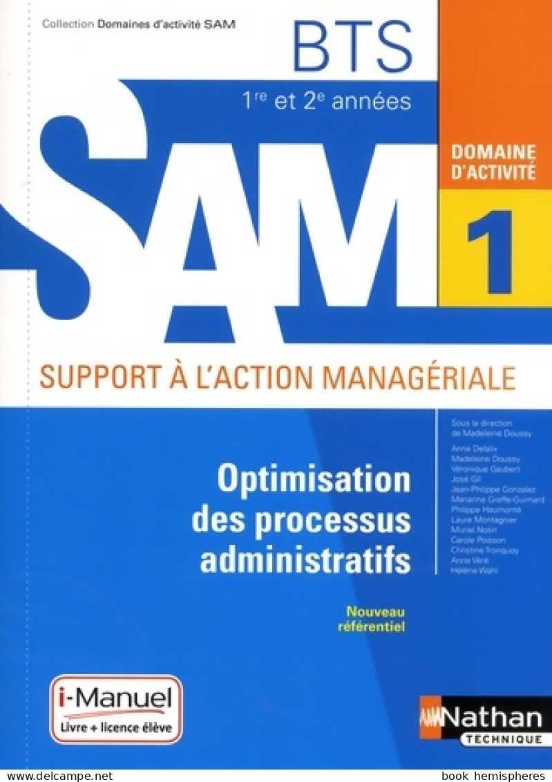 Domaine D'activité 1 - Optimisation Des Processus Administratifs (2018) De Véronique Gaubert - 18 Años Y Más