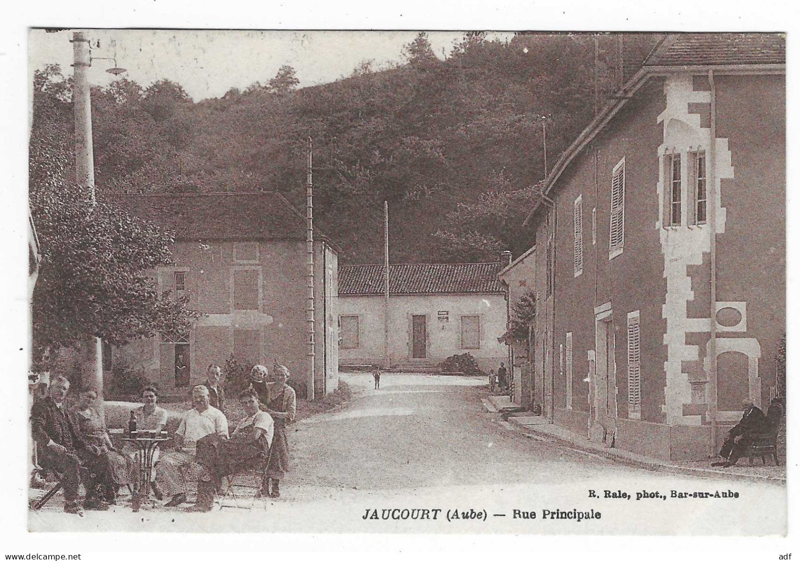 CPA ANIMEE JAUCOURT, RUE PRINCIPALE, ANIMATION AU PREMIER PLAN, AUBE 10 - Autres & Non Classés