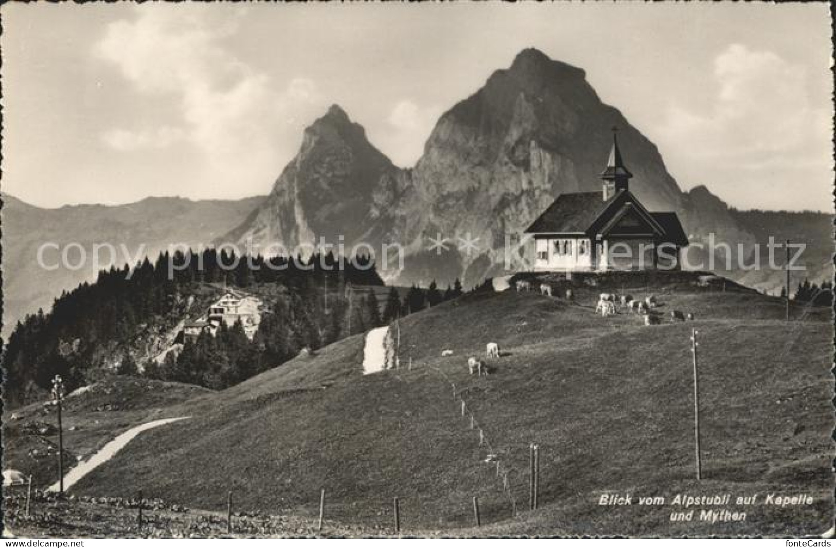 11673537 Stoos SZ Hotel Restaurant Alpstubli Balmberg Frohnalpstock Mythen Kapel - Sonstige & Ohne Zuordnung