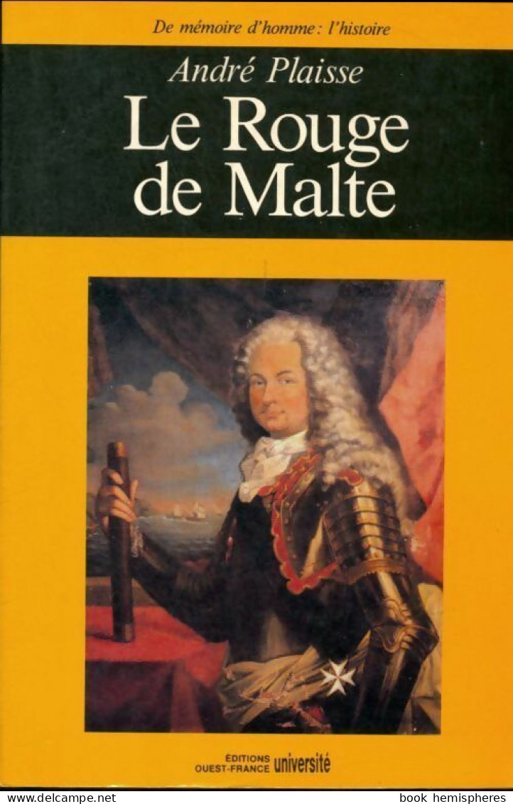 Le Rouge De Malte (1991) De André Plaisse - Biografía