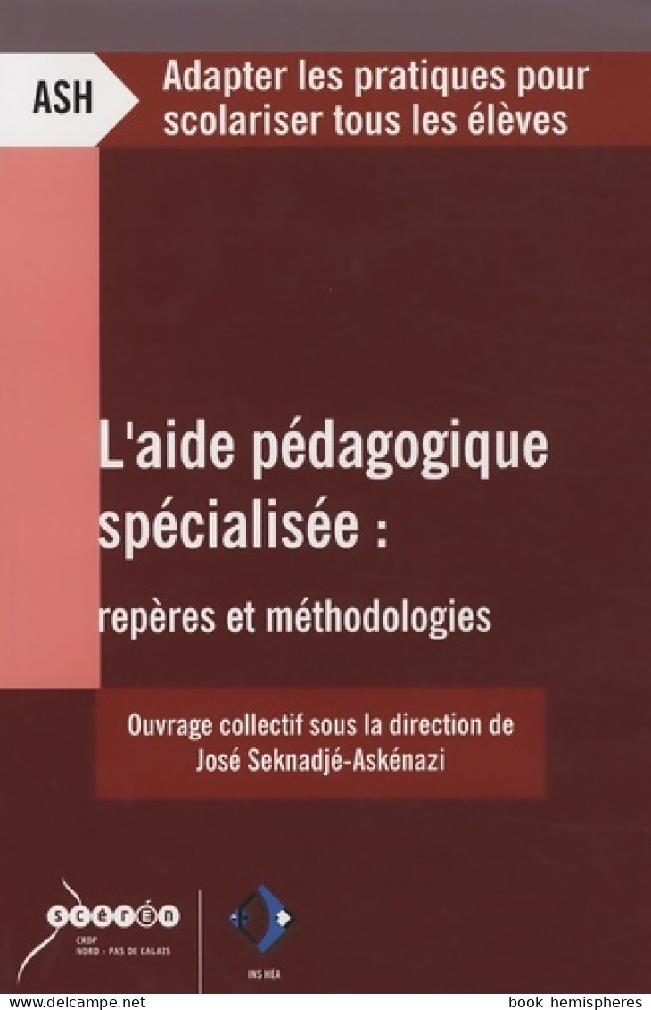 L'aide Pédagogique Spécialisée : Repères Et Méthodologies (2007) De José Seknadjé-Askénazi - Sin Clasificación