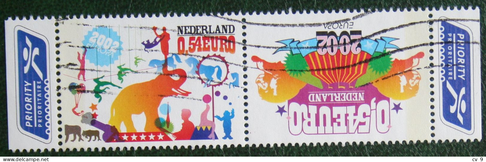 Europa Zegels Circus; NVPH 2099-2100 (Mi 2011-2012) 2002 Gestempeld / USED NEDERLAND / NIEDERLANDE - Oblitérés