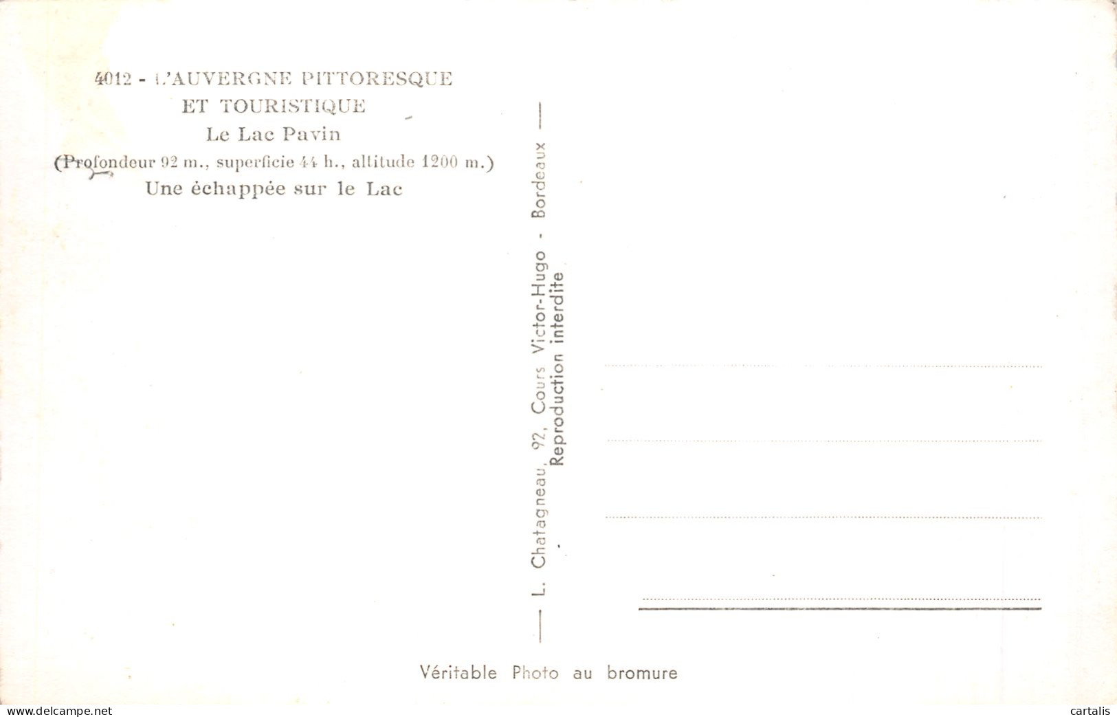 63-LE LAC PAVIN-N°4220-H/0095 - Autres & Non Classés