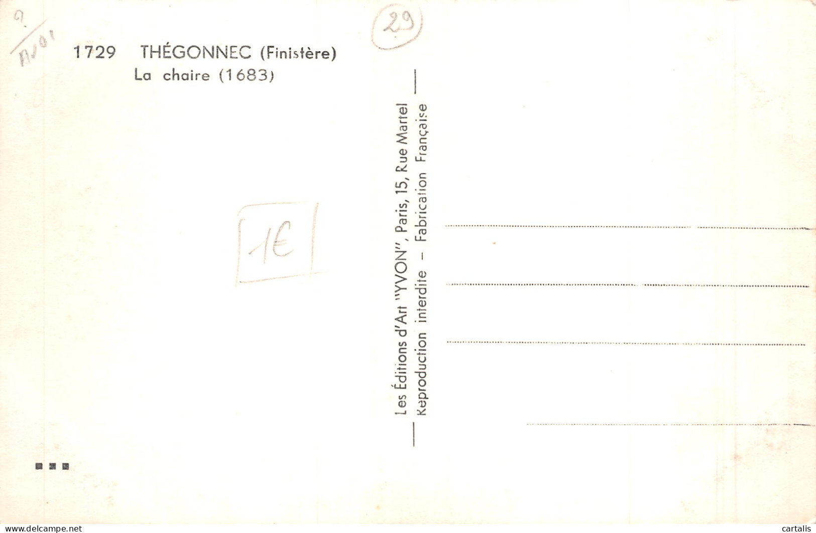 29-THEGONNEC-N°4221-H/0075 - Other & Unclassified