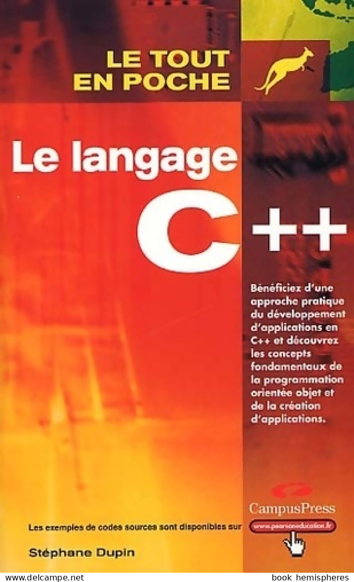 Le Langage C++ (2002) De Stéphane Dupin - Informática
