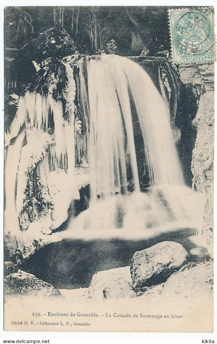 CPA  9 X 14 Isère La Cascade De SASSENAGE En Hiver   Environs De Grenoble - Sassenage