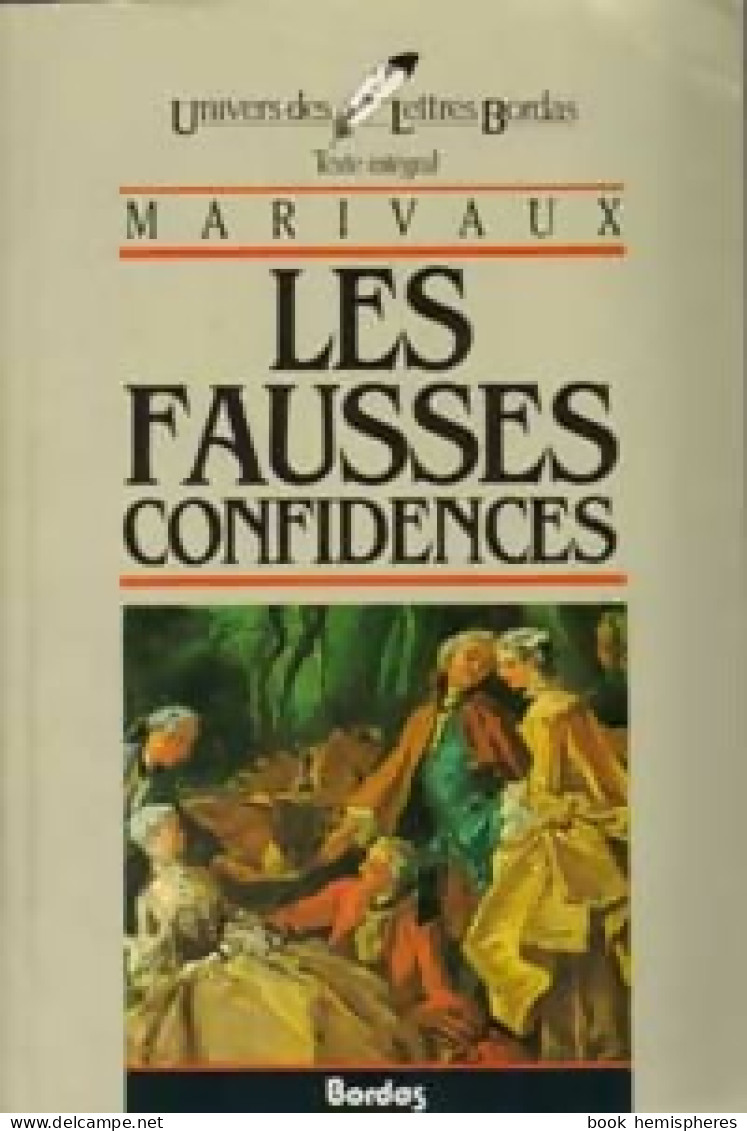 Les Fausses Confidences (1980) De Pierre Marivaux - Altri & Non Classificati