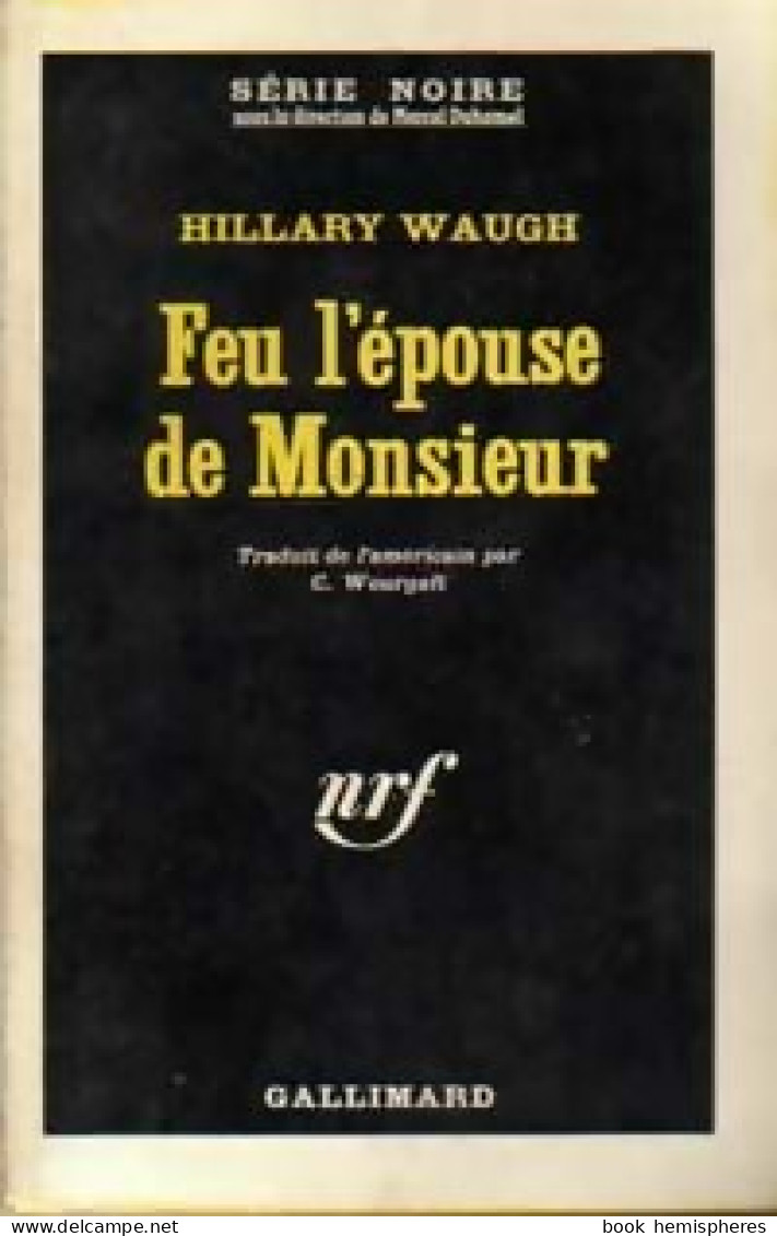 Feu L'épouse De Monsieur (1962) De Hilary Waugh - Other & Unclassified