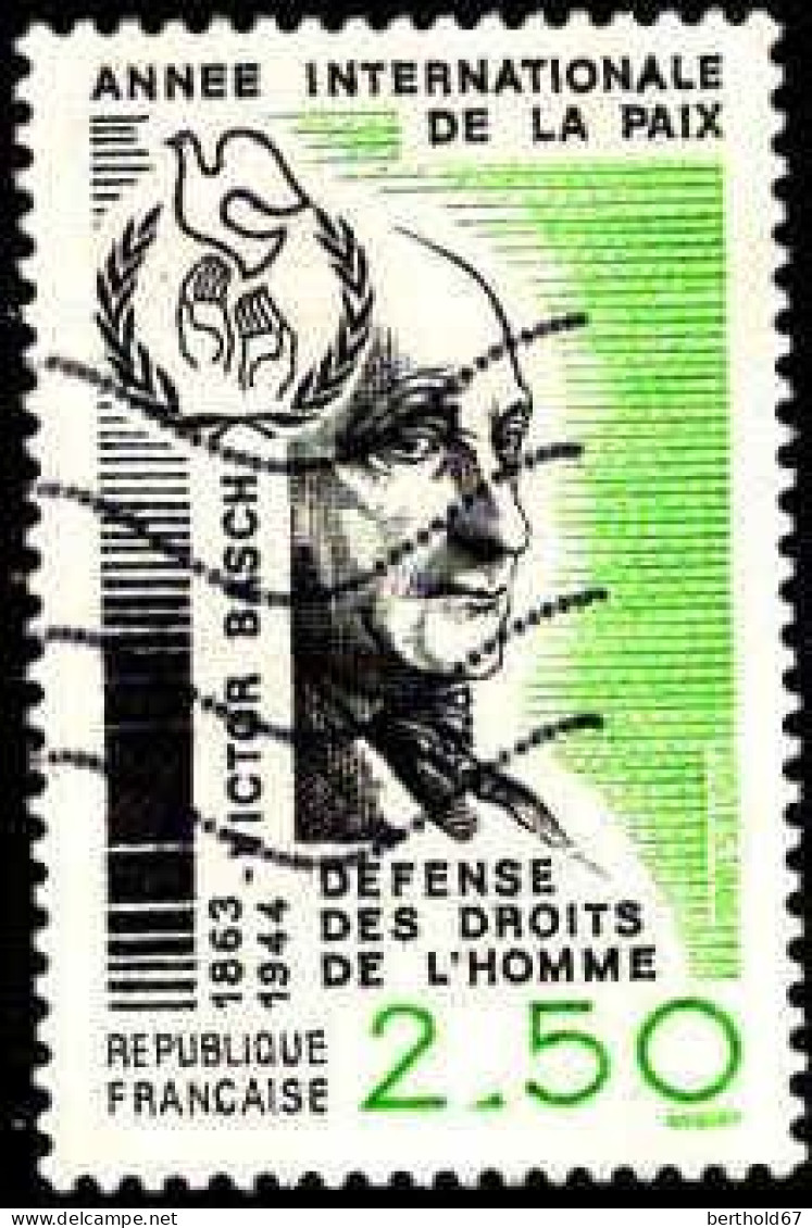 France Poste Obl Yv:2415 Mi:2545 Victor Basch Philosophe (Lign.Ondulées) - Used Stamps