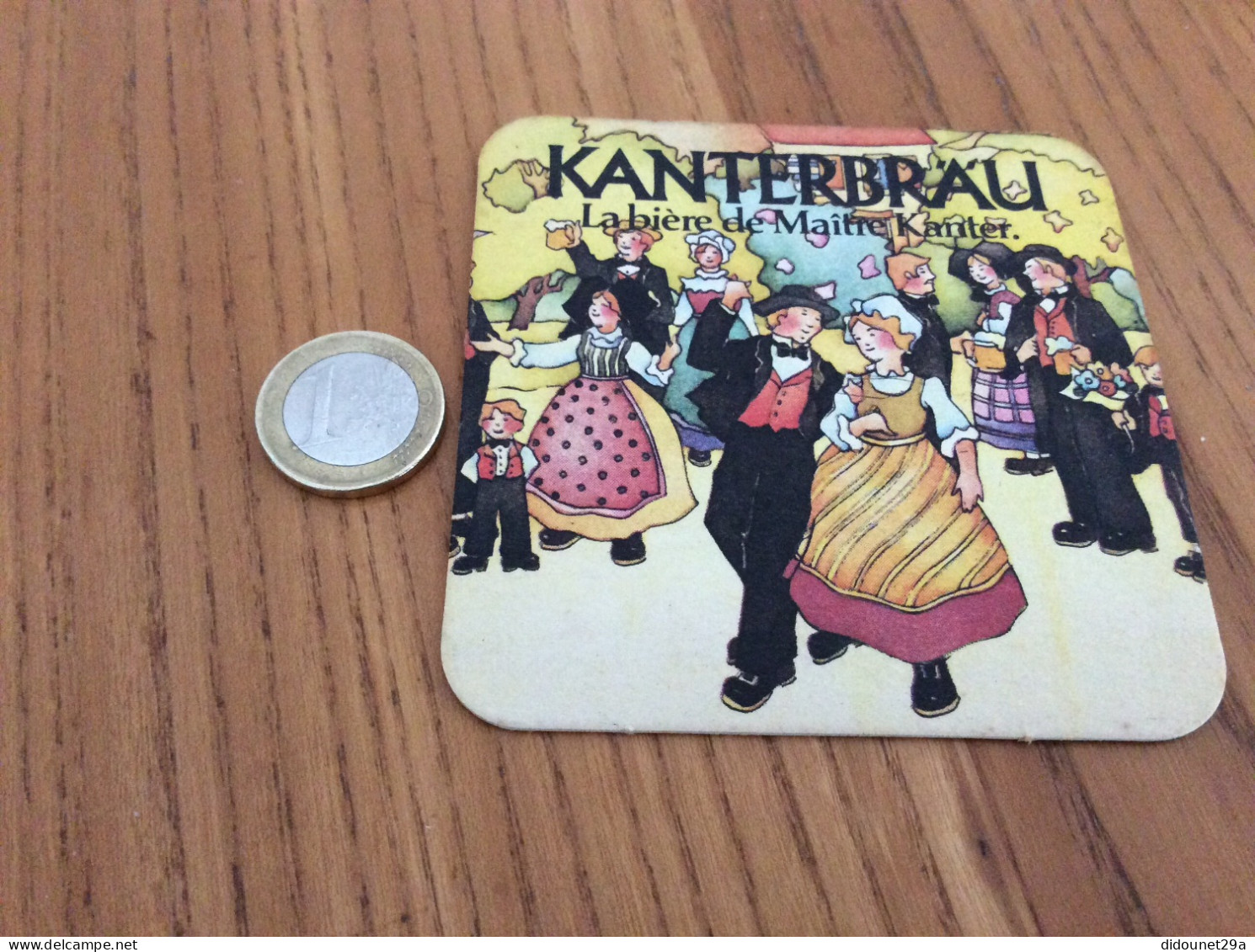 Sous-bock "Kanterbrau (danse Folklorique)" (dos Nu) - Beer Mats