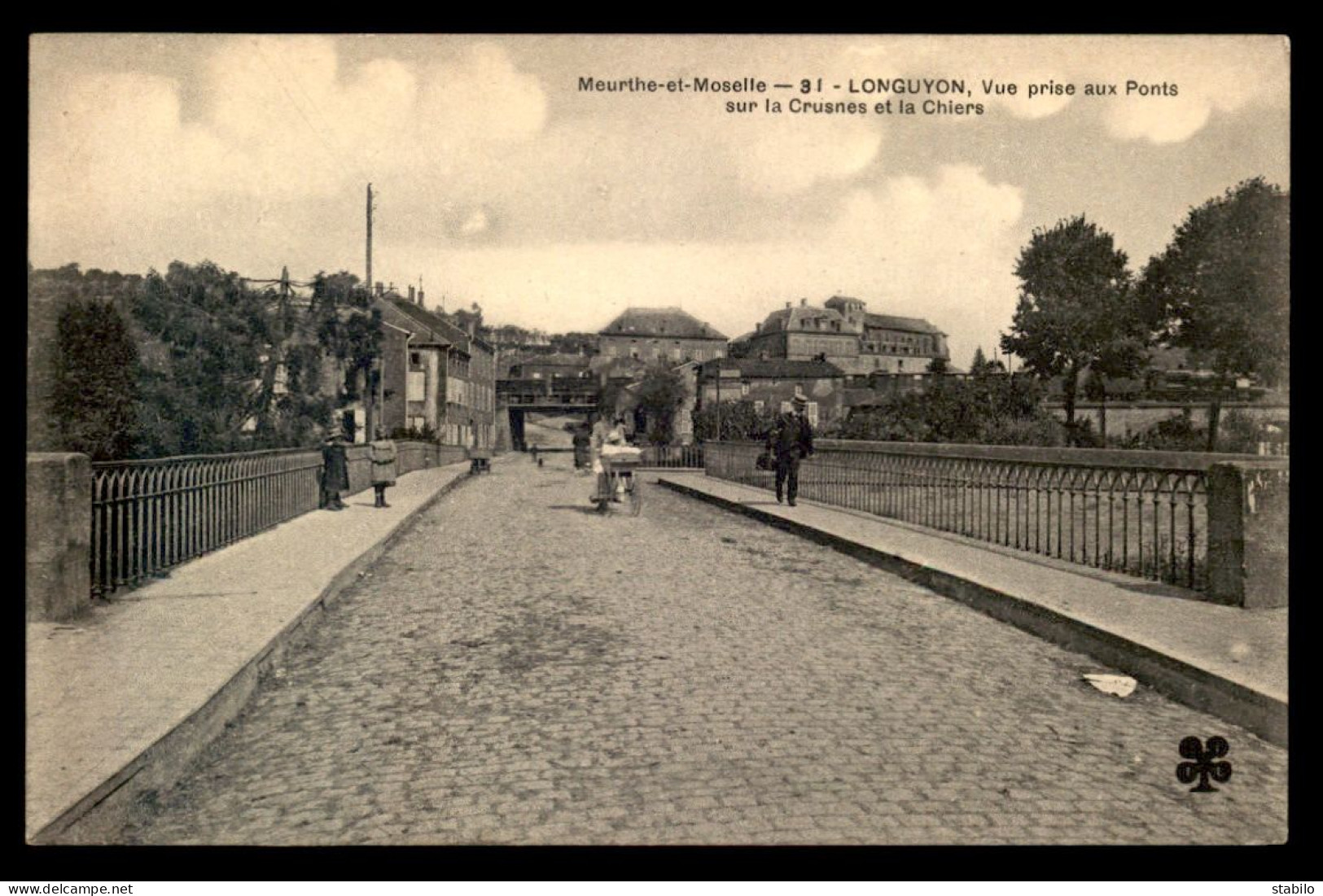 54 - LONGUYON - VUE PRISE AUX PONTS SUR LA CRUSNE ET LA CHIERS - Longuyon