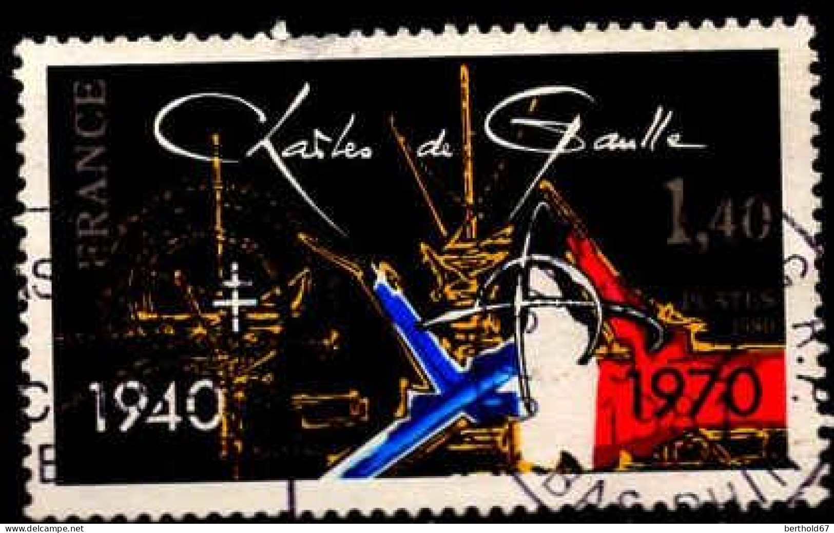 France Poste Obl Yv:2114 Mi:2228 40.Anniversaire De L'Appel Du 18 Juin (TB Cachet Rond) - Used Stamps