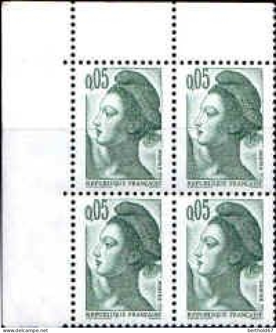 France Poste N** Yv:2178 Mi:2299 Liberté De Delacroix (4x Coin De Feuil) - Unused Stamps