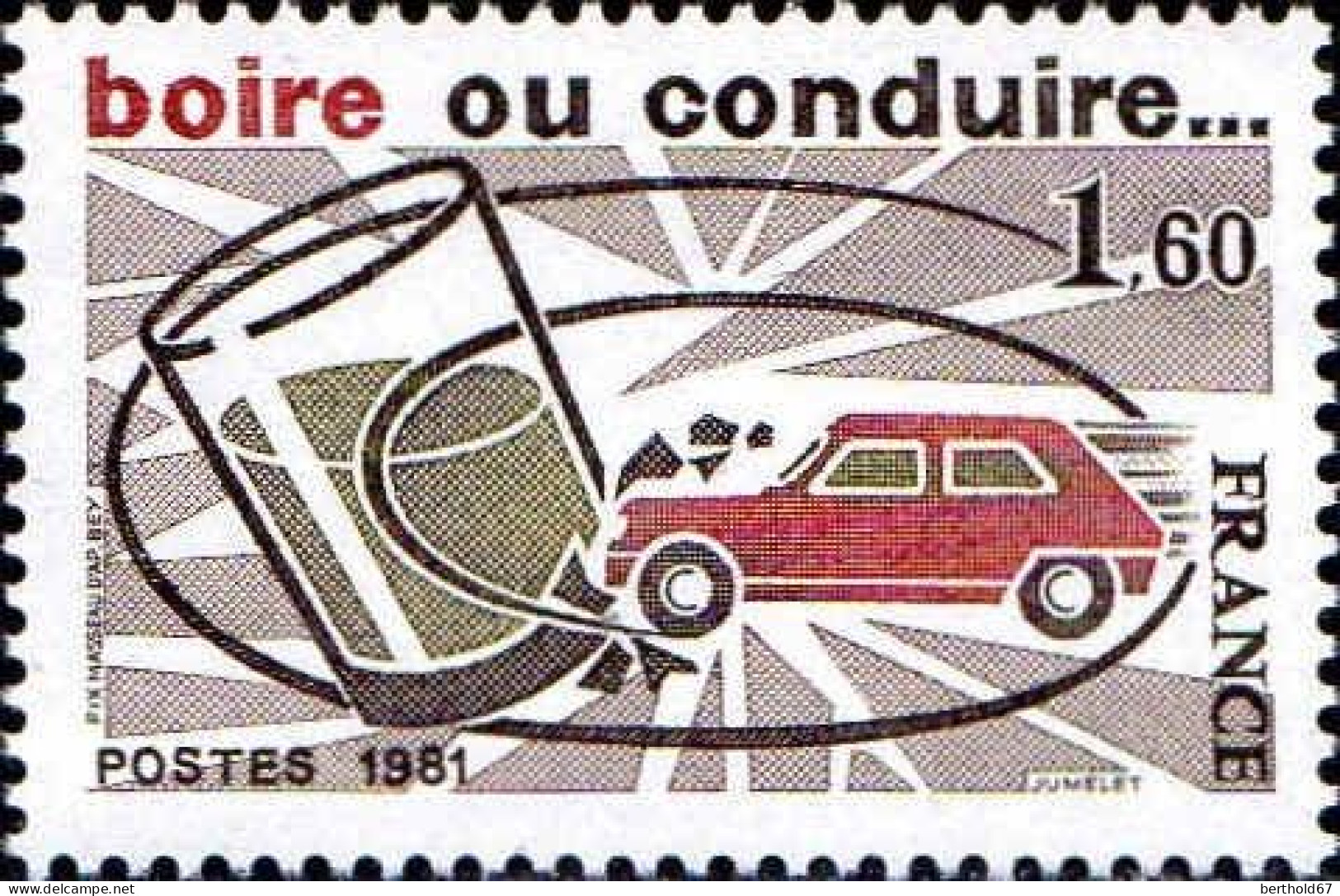 France Poste N** Yv:2159 Mi:2278 Boire Ou Conduire - Ongebruikt