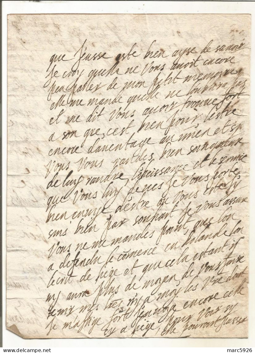 N°2044 ANCIENNE LETTRE DE ELISABETH DE NASSAU A SEDAN AU DUC DE BOUILLON DATE 1625 - Historical Documents