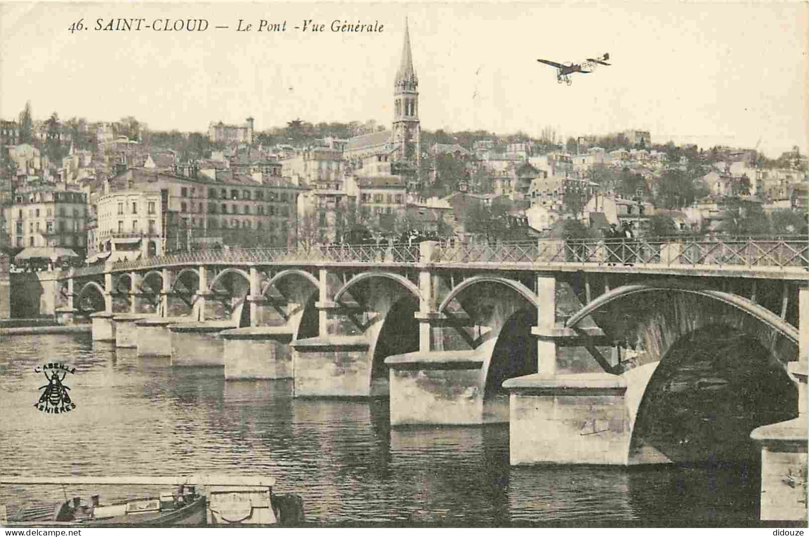 92 - Saint Cloud - Le Pont - Vue Générale - Avions - CPA - Voir Scans Recto-Verso - Saint Cloud