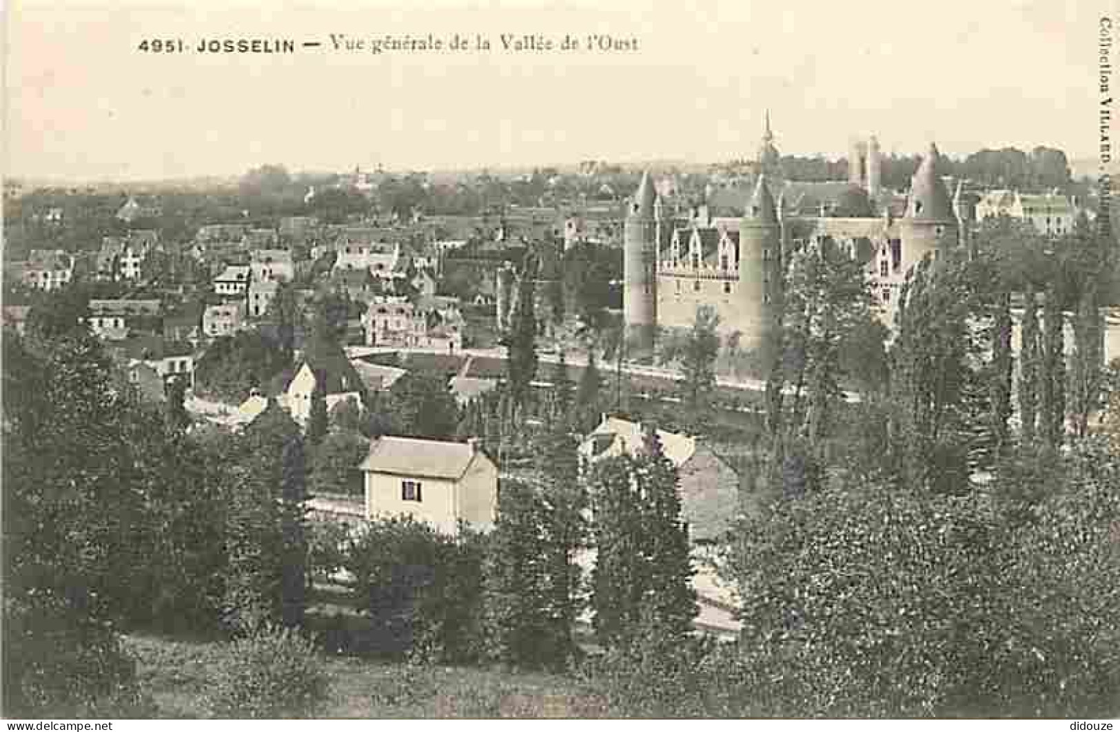 56 - Josselin - Vue Générale De La Vallée De L'Oust - CPA - Voir Scans Recto-Verso - Josselin
