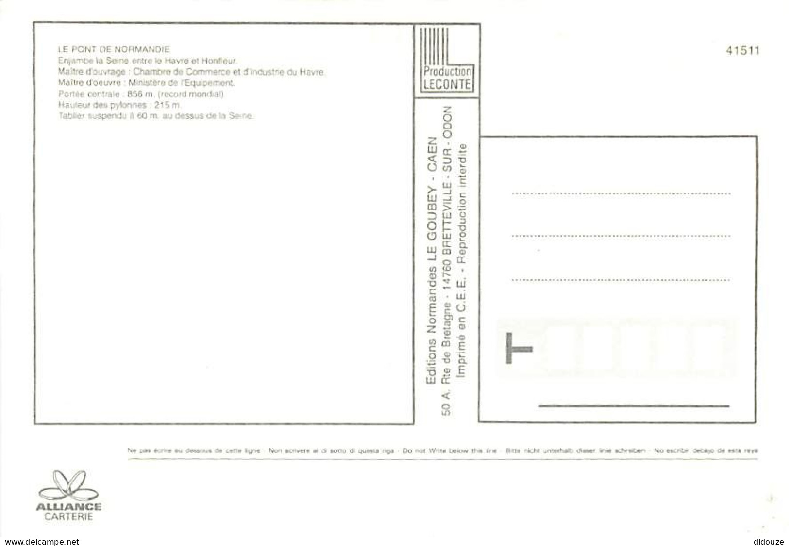 76 - Pont De Normandie - Carte Neuve - CPM - Voir Scans Recto-Verso - Autres & Non Classés