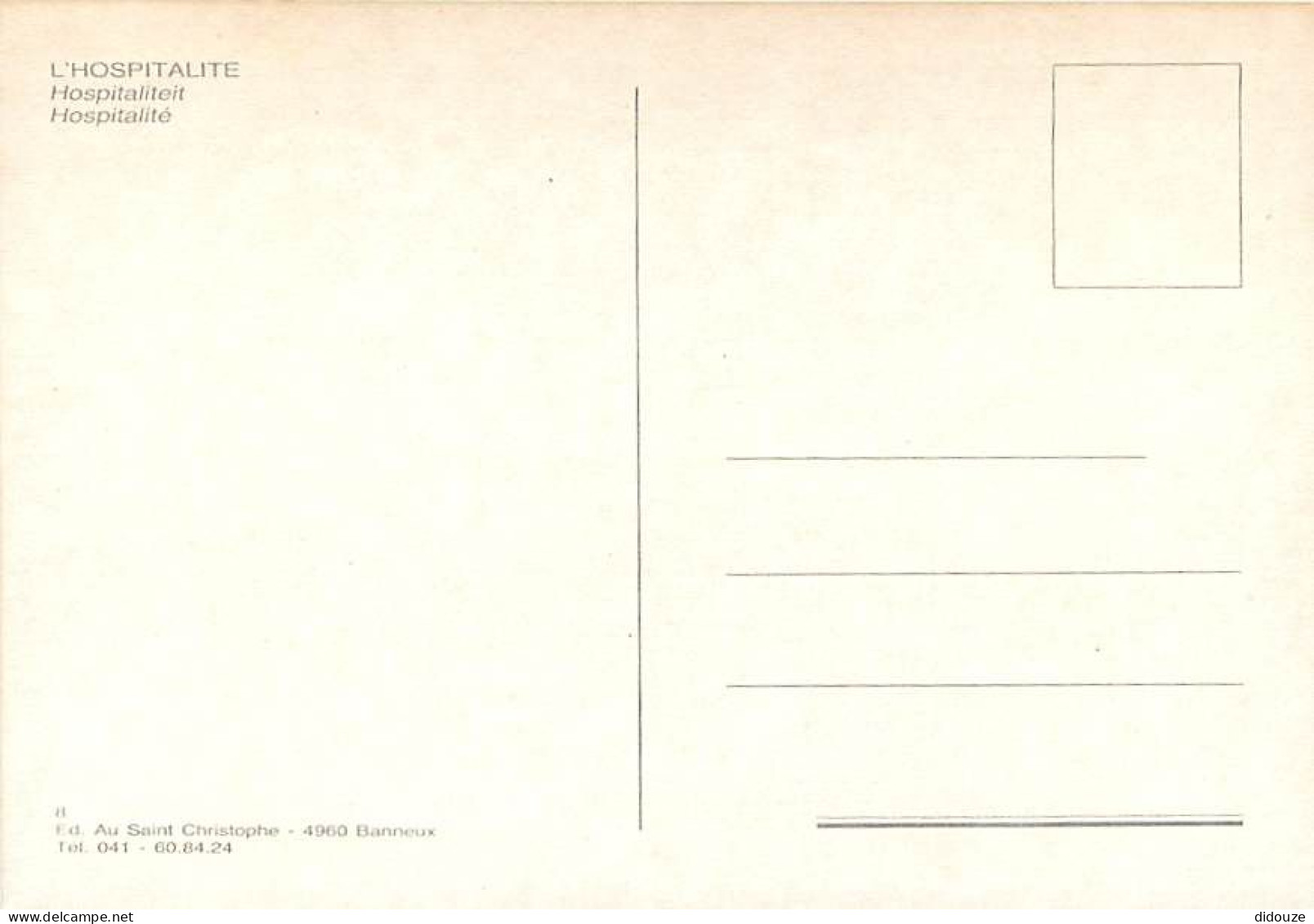 Belgique - Banneux Notre Dame - L'Hospitalité - Automobiles - Carte Neuve - CPM - Voir Scans Recto-Verso - Autres & Non Classés