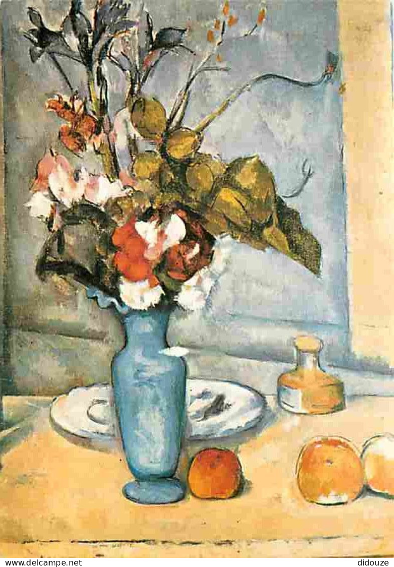 Art - Peinture - Paul Cézanne - Le Vase Bleu - Flamme Postale - CPM - Voir Scans Recto-Verso - Paintings