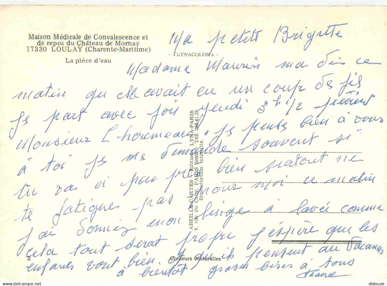 17 - Loulay - Maison Médicale De Convalescence Et De Repos Du Château De Mornay - La Pièce D'eau - Cygnes - CPM - Voir S - Sonstige & Ohne Zuordnung