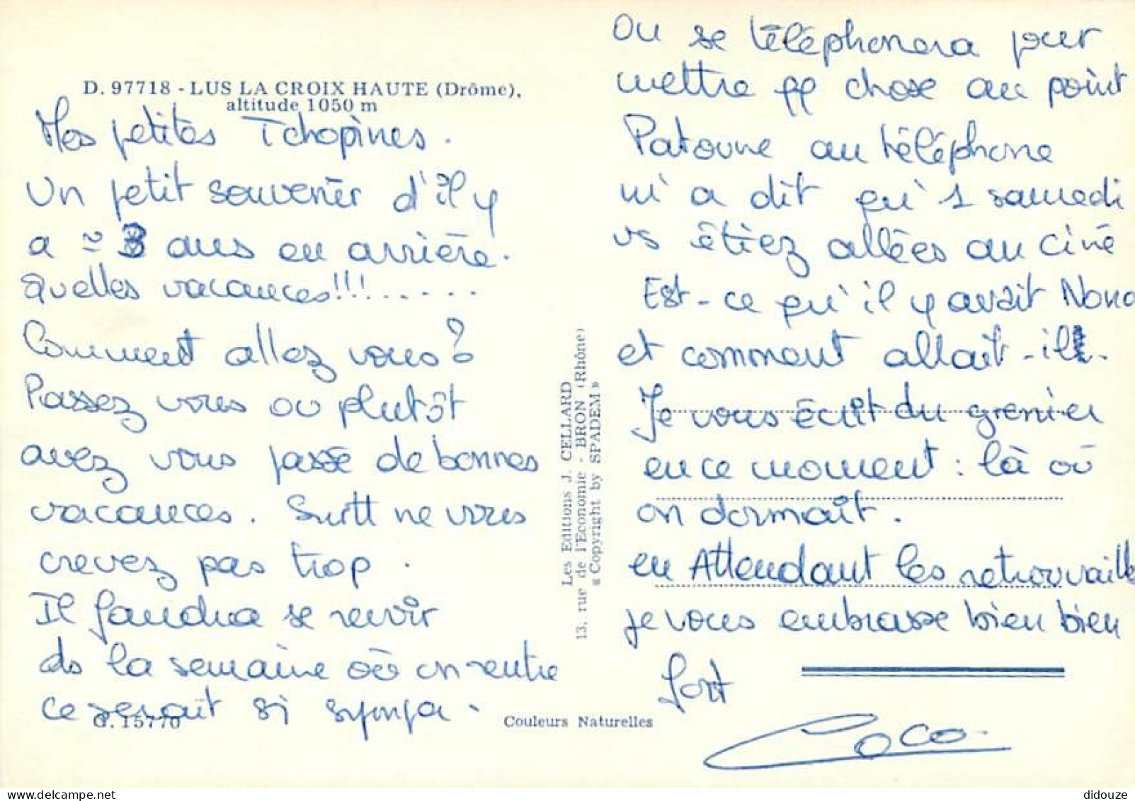 26 - Lus La Croix Haute - Fontaine - CPM - Voir Scans Recto-Verso - Other & Unclassified