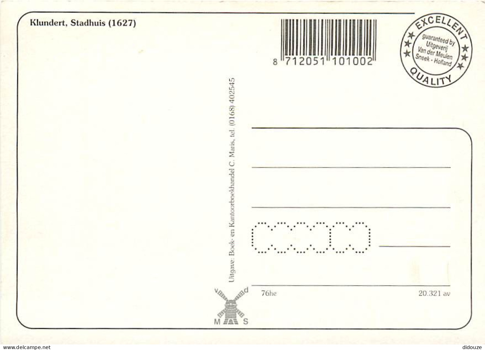 Pays-Bas - Nederland - Klundert - Stadhuis - CPM - Voir Scans Recto-Verso - Autres & Non Classés