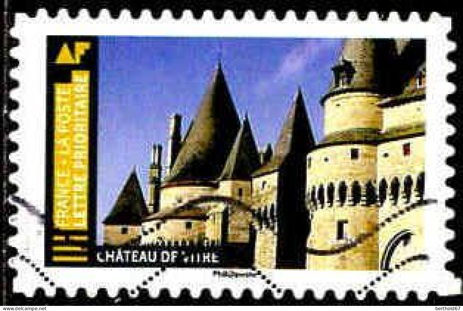 France Poste AA Obl Yv:1672 Mi:7248 Château De Vitré (Lign.Ondulées) - Used Stamps