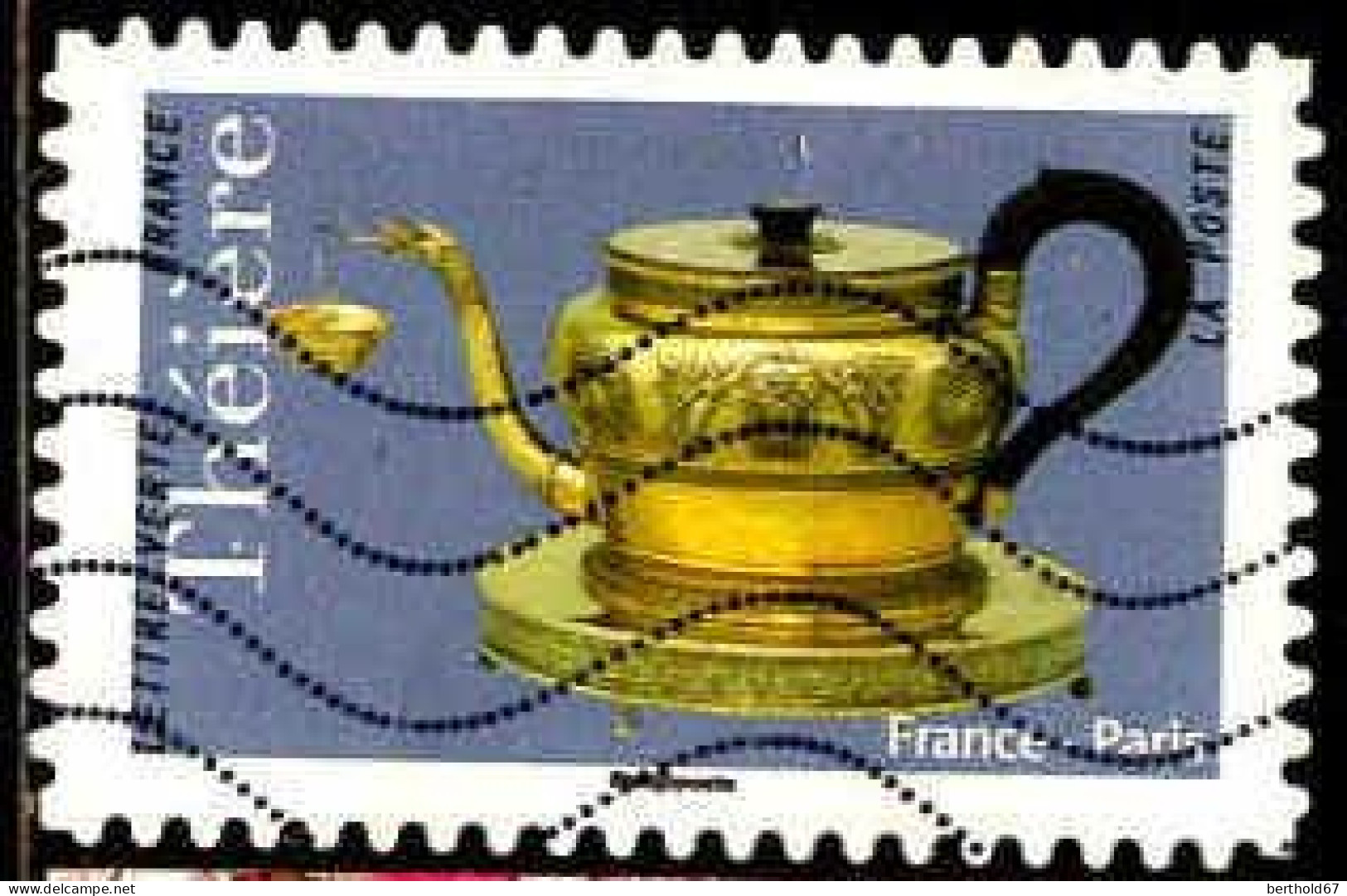 France Poste AA Obl Yv:1625 Mi:7108 Théière France Paris (Lign.Ondulées) - Used Stamps