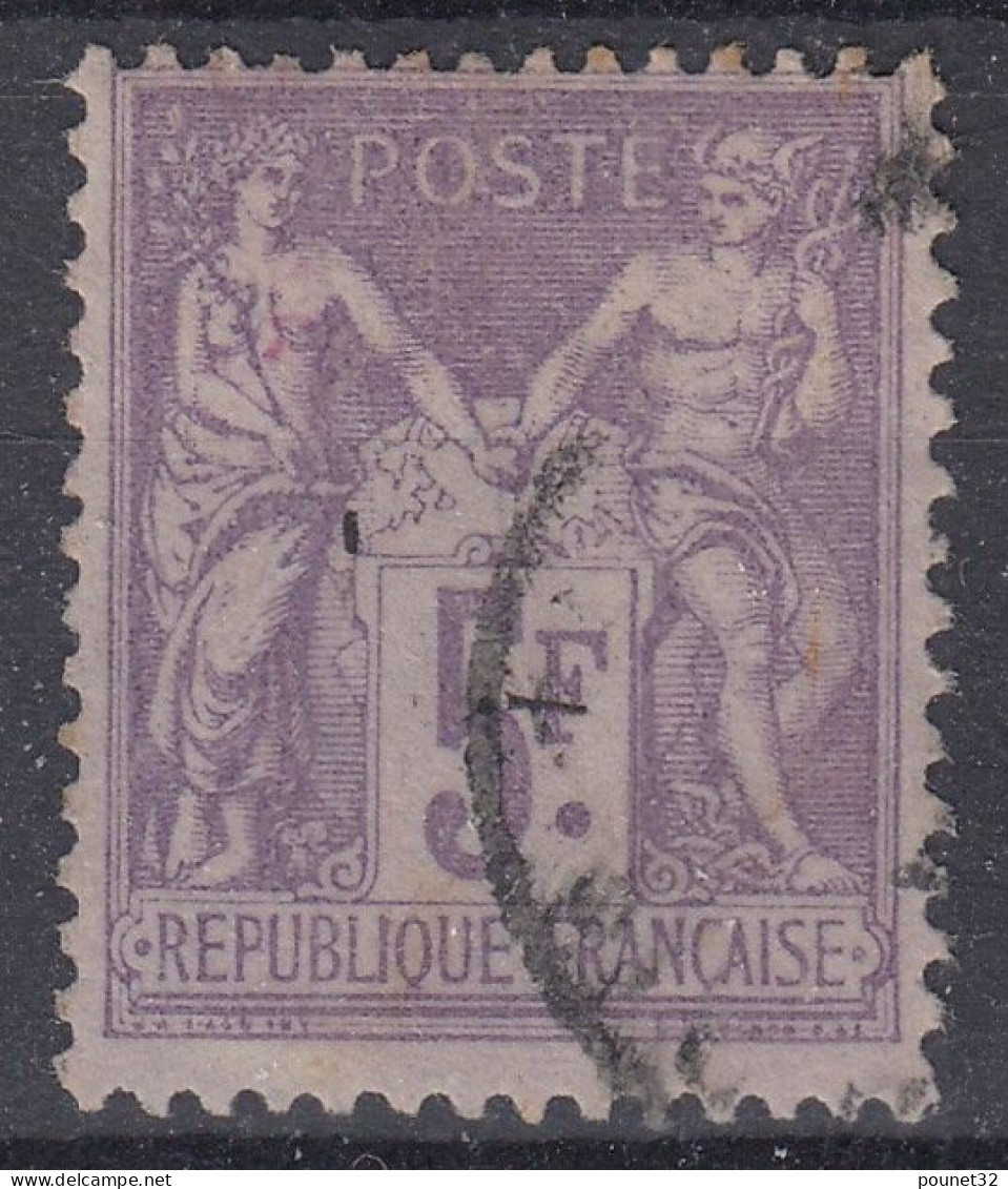 TIMBRE FRANCE SAGE 5F VIOLET SUR LILAS N° 95 OBLITERATION LEGERE - COTE 100 € - 1876-1898 Sage (Type II)