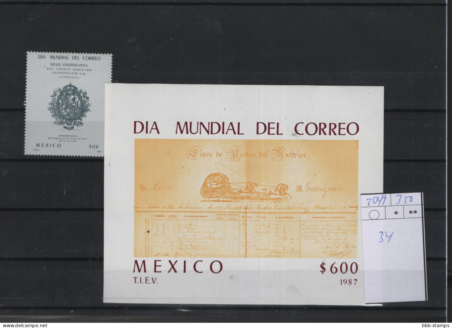 Mexico Michel Cat.No. Mnh/** 2049 + Sheet 34 - Mexico