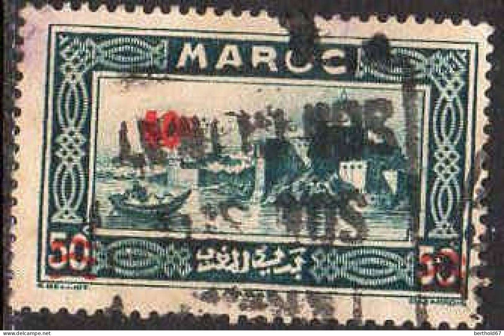 Maroc (Prot.Fr) Poste Obl Yv:162 Mi:138 Rabat Kasbah Des Oudaïas (Obl.mécanique) - Used Stamps