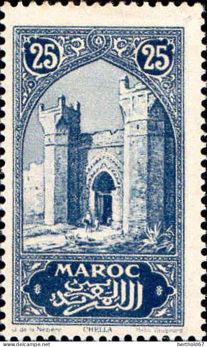 Maroc (Prot.Fr) Poste N** Yv:106 Mi:58 Chella Porte - Ungebraucht
