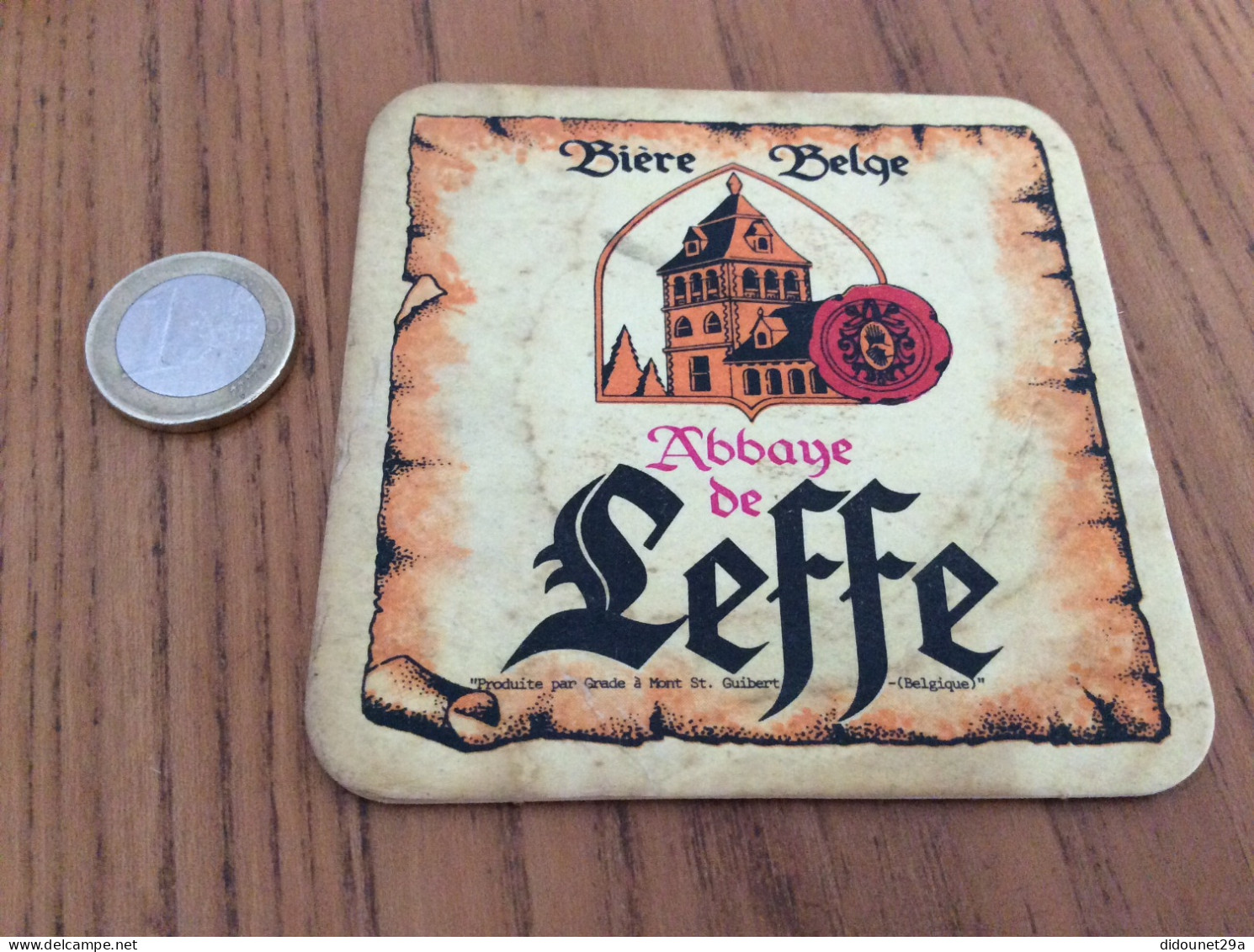 Sous-bock «Abbaye De Leffe - Produite Par Brie St Guibert» Bière Belge - Beer Mats