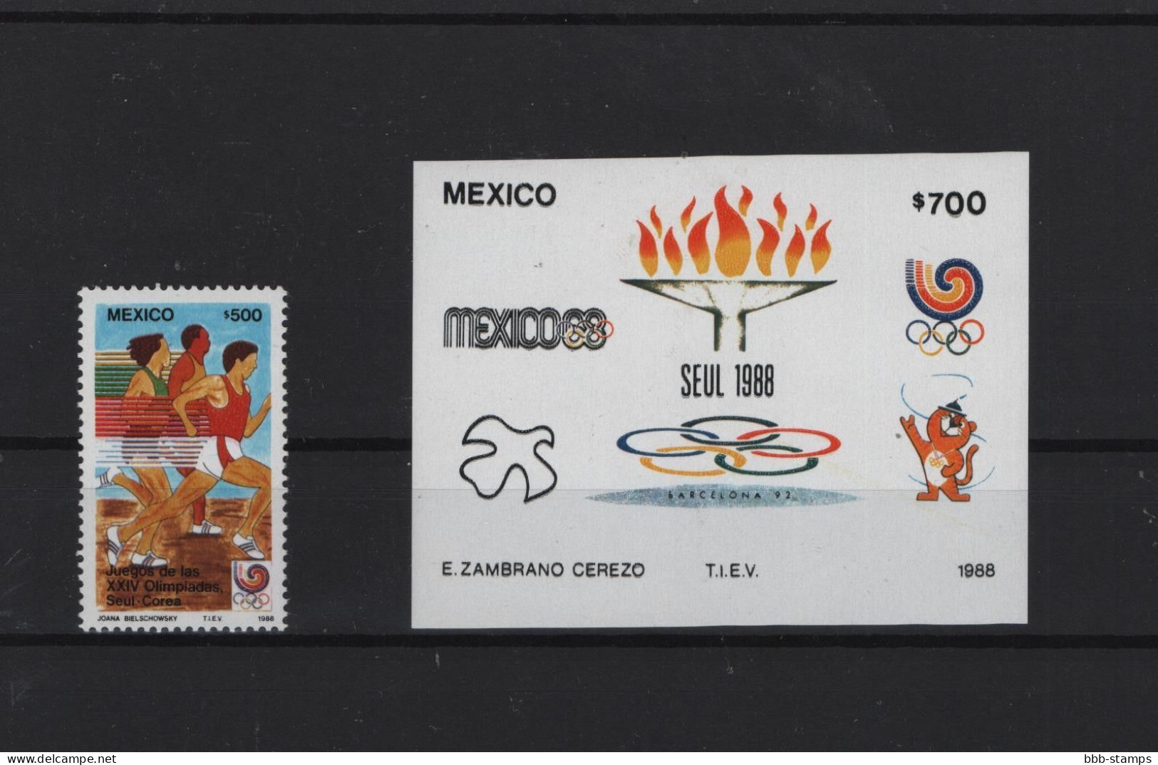 Mexico Michel Cat.No. Mnh/** 2091 + Sheet 35 Olympia - Mexico