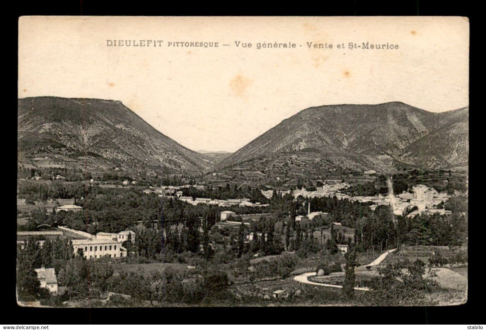 CACHET DU VAGUEMESTRE DU 12E BATAILLON DE CHASSEURS ALPINS AVEC CACHET DE DIEULEFIT (DROME) DU 1.1.1916 - WW I