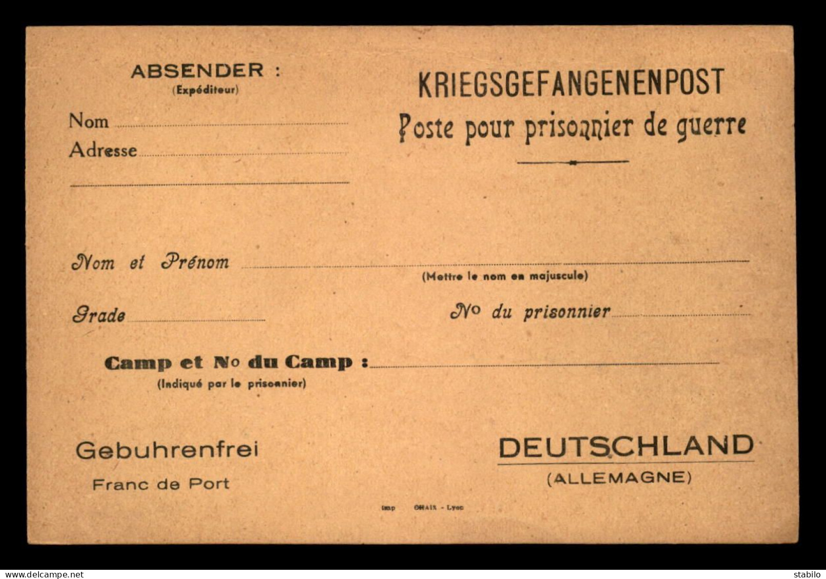 GUERRE 39/45 - KRIEGSGEFANGENENPOST - POSTE POUR PRISONNIER DE GUERRE FRANCAIS - Lettres & Documents