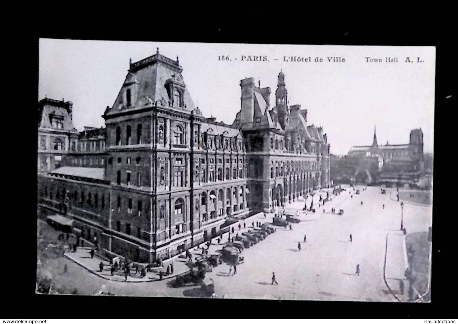 Cp,  75, Paris, L'hôtel De Ville, Town Hall, écrite, Ed. A. Leconte - Andere Monumenten, Gebouwen