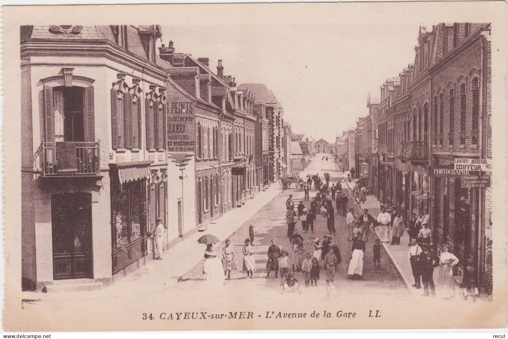 SOMME - 34 - CAYEUX sur MER - L'Avenue de la Gare