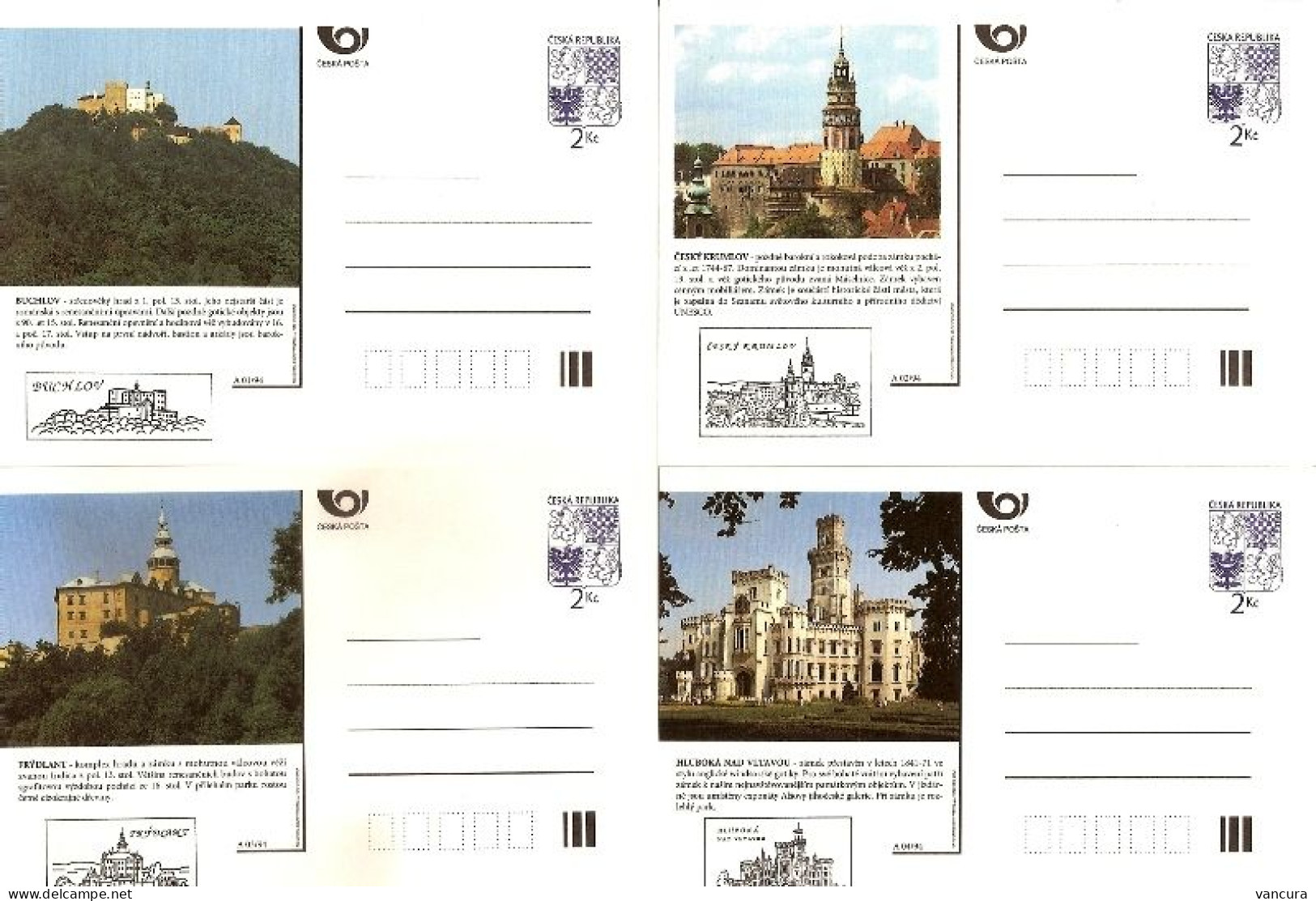 CDV 6 B Czech Republic Architecture 1994 Castle - Castles