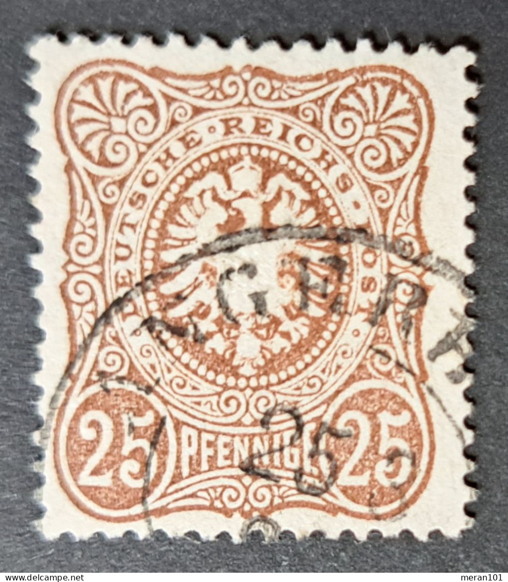 Deutsches Reich 1875, Mi 35b, (dunkel)gelbbraun, Geprüft - Gebruikt