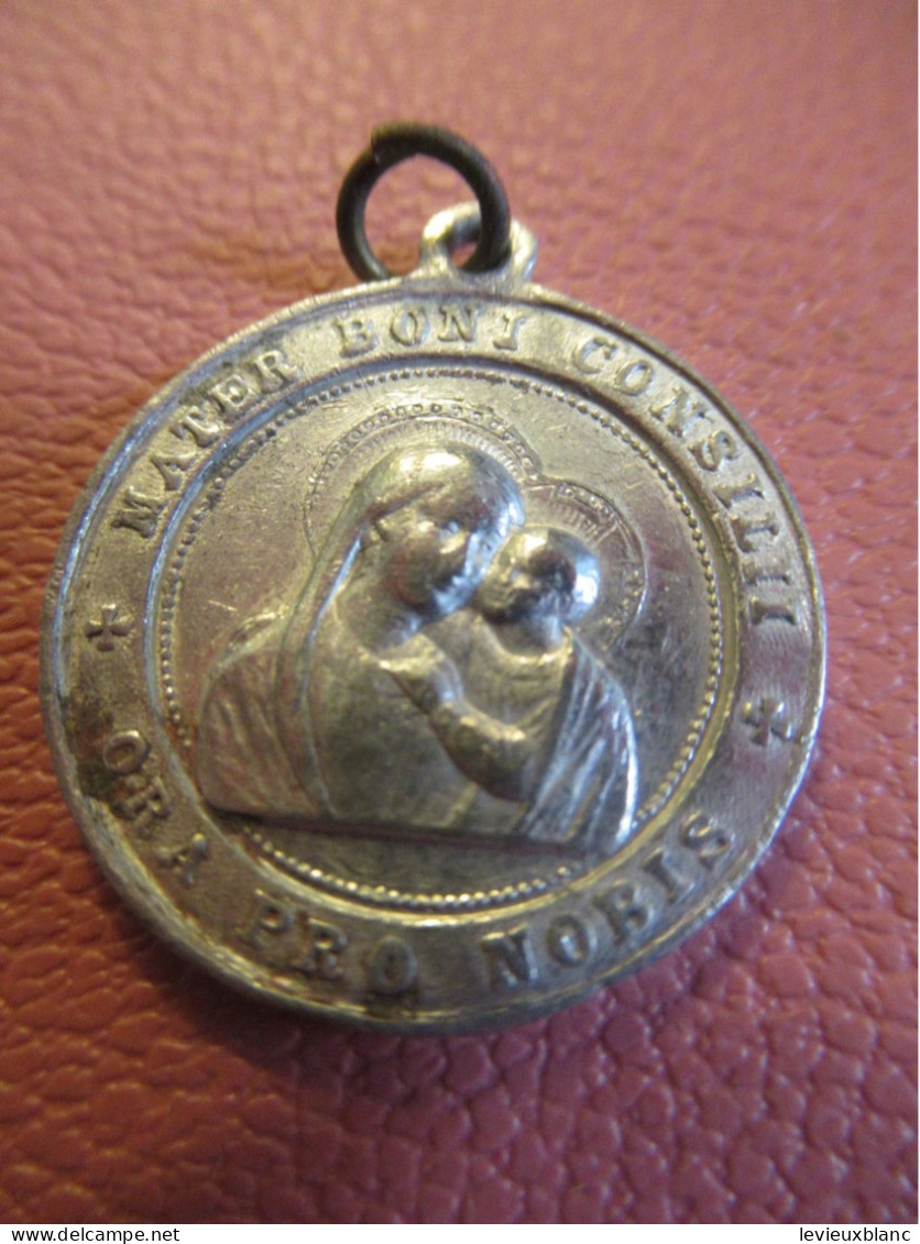 Médaille Religieuse Ancienne/Pie XI / Vierge Mater Boni Consilit -Ora Pro Nobis/ Début XXème              MDR29 - Religion & Esotericism