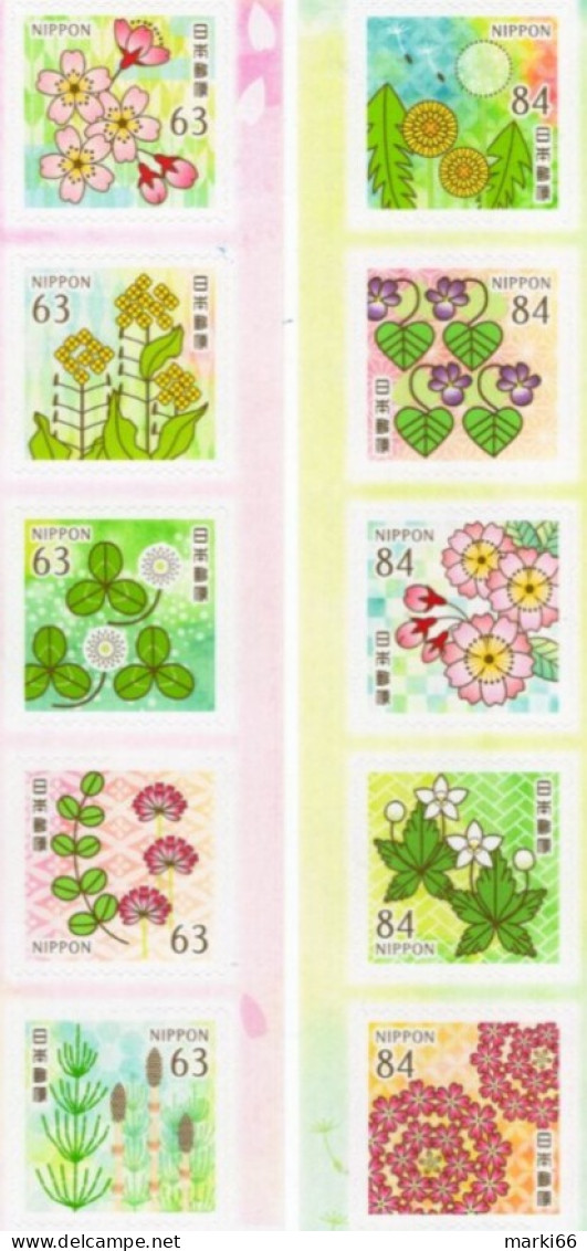 Japan - 2024 - Spring Greetings - Mint Self-adhesive Stamp Set - Unused Stamps