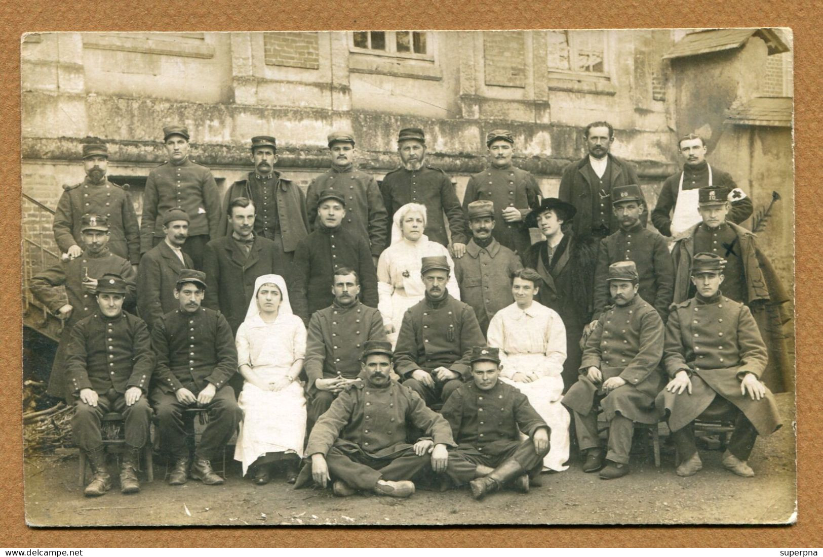 WW1 : " HÔPITAL MILITAIRE Avec Un BLESSE De MARANVILLE "  (Haute-Marne) - Guerra 1914-18