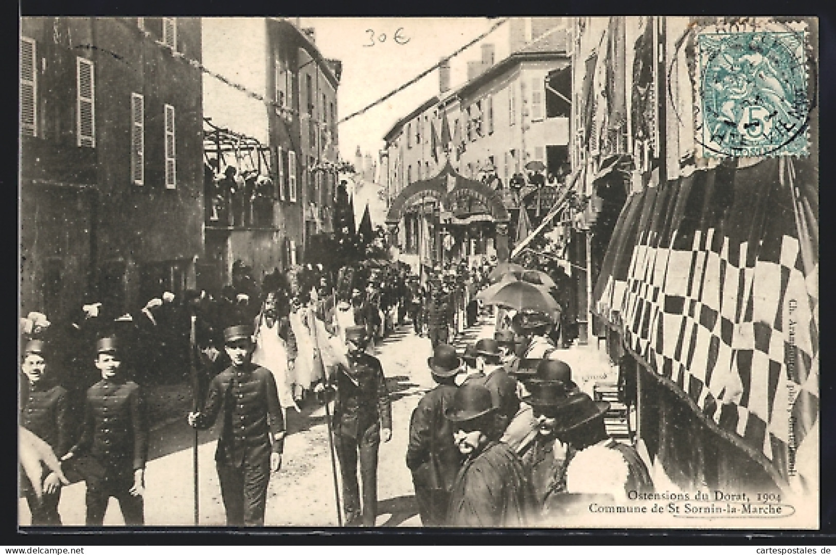 CPA Dorat, Ostensions 1904, Commune De St Sornin-la-Marche  - Le Dorat