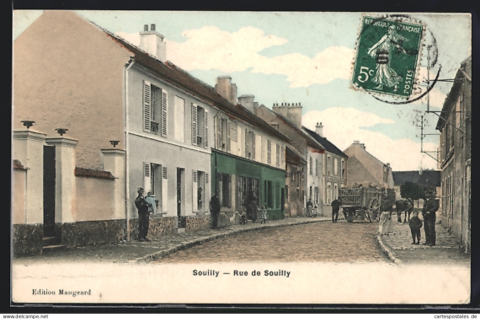 CPA Souilly, Rue De Souilly  - Autres & Non Classés