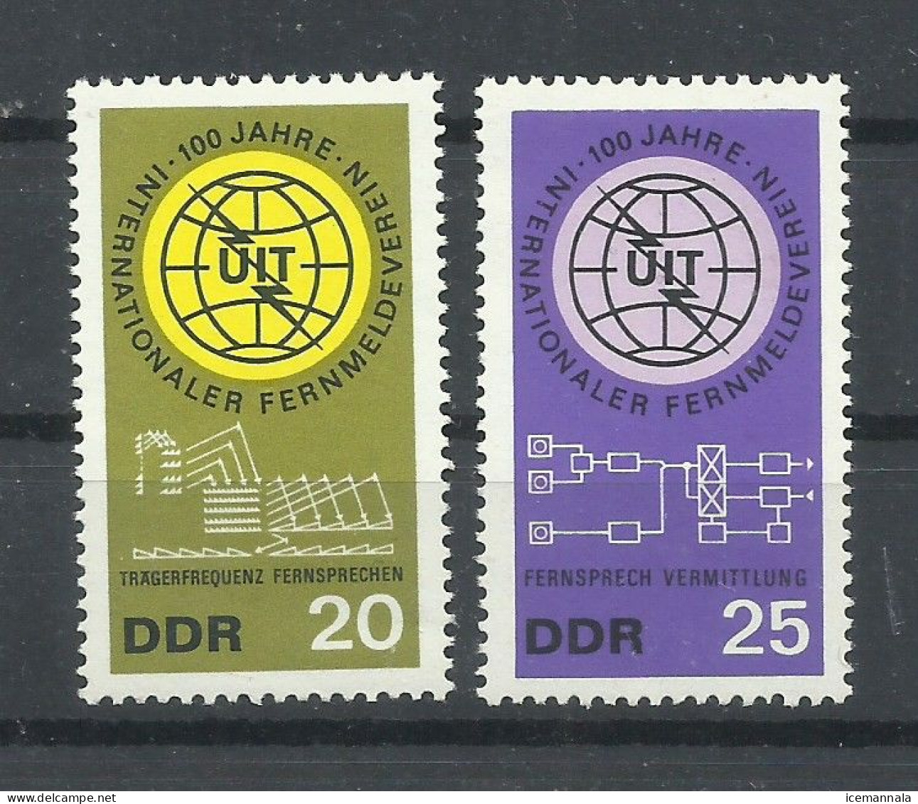 ALEMANIA   ORIENTAL   YVERT  815/16   MNH  ** - Neufs